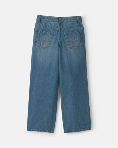 Boys Denim Baggy Jeans - Medium Wash