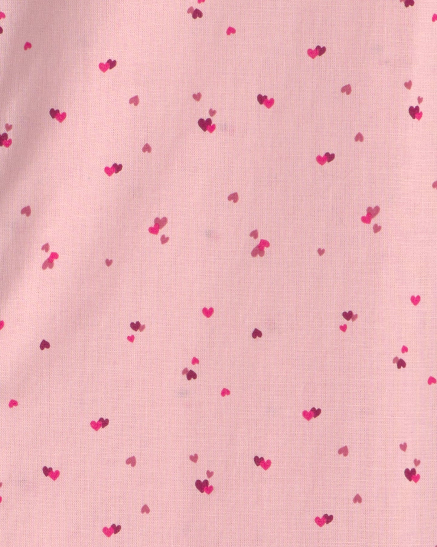 Girls Heart Collared Dress - Pink