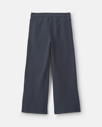 Girls Fleece Wide-Leg Active Pants - Navy Blue