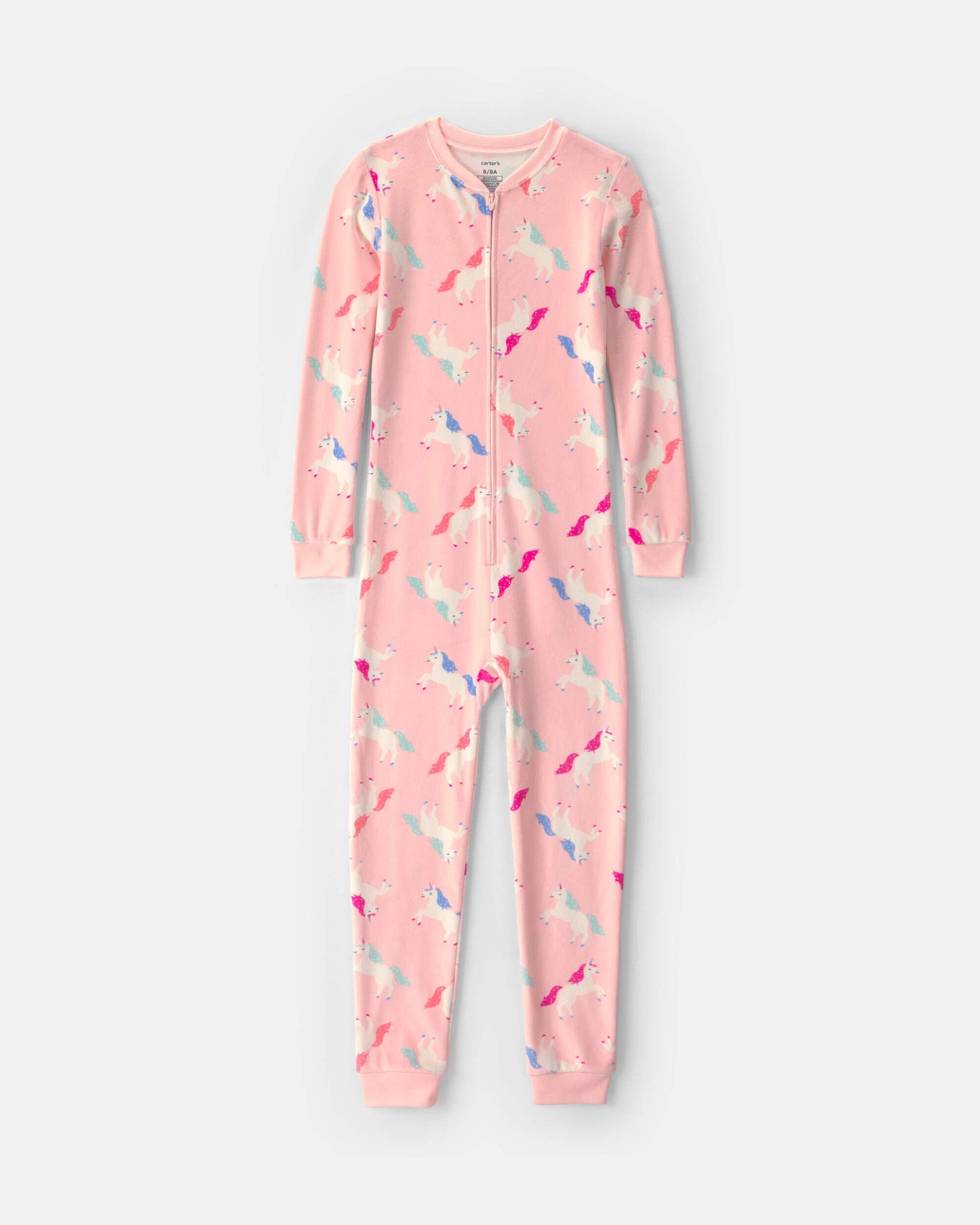 Girls 1-Piece Unicorn DreamPlush Snug Fit Pajama - Pink