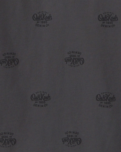 Boys Logo Polo Shirt - Grey