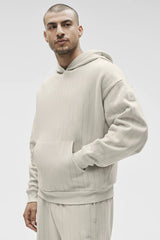 Pinstripe Hoodie - Bone Pinstripe