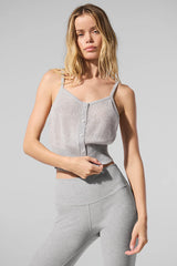Sheer Cashmere Tank - Athletic Heather Grey