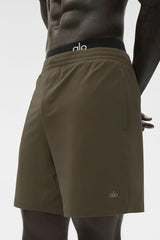 7" Conquer React Performance Short - Olive Tree