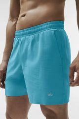 5" Traction Running Short - Blue Breeze
