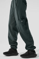 Polar Fleece Wintry Mix Pant - Charcoal Green