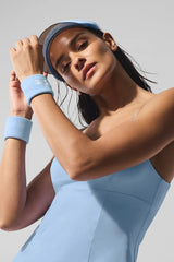 Glow Wristband (2-Pack) - Seashell Blue/White
