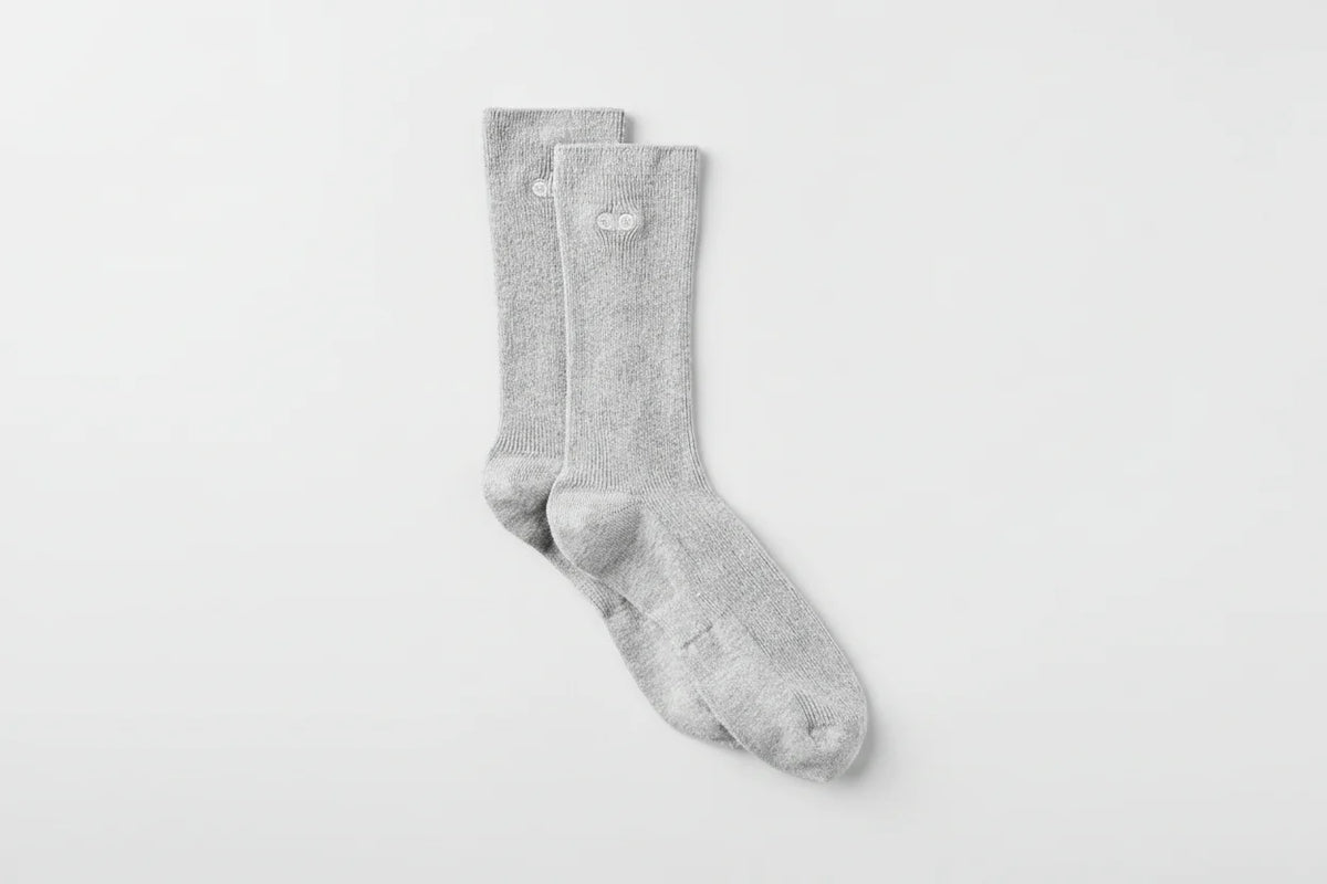 Unisex Half-Crew Understated Sock - Athletic Heather Grey