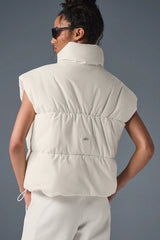 Incline Puffer Vest - Ivory