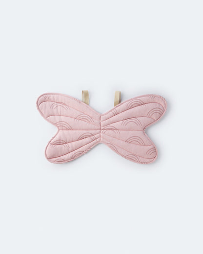 Toddler Girl Rainbow Dress Up Wings - Light Pink