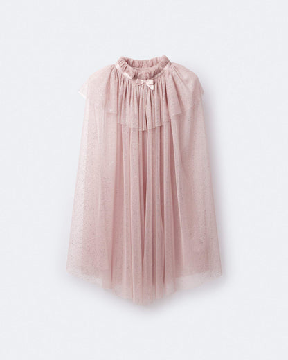 Toddler Girl Confetti Dress Up Cape - Light Pink
