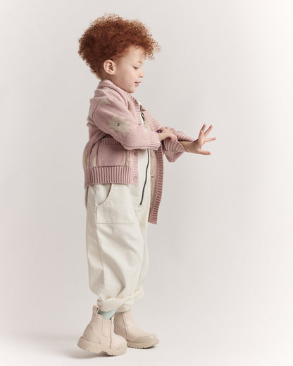 Toddler Day Out™ Cropped Jumpsuit - Cream