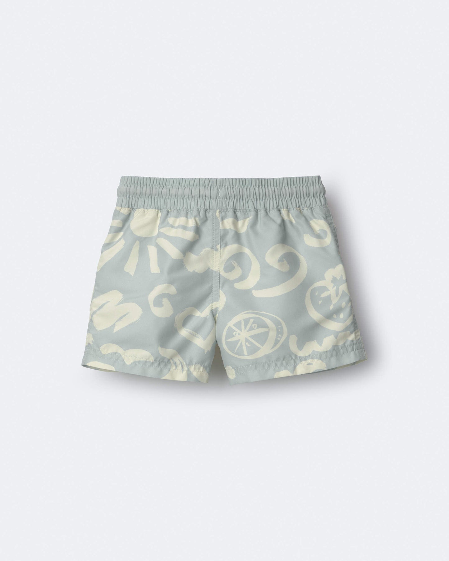Toddler Boy Tropical Swim Trunks - Light Blue