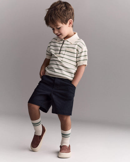 Toddler Boy Bermuda Shorts - Black
