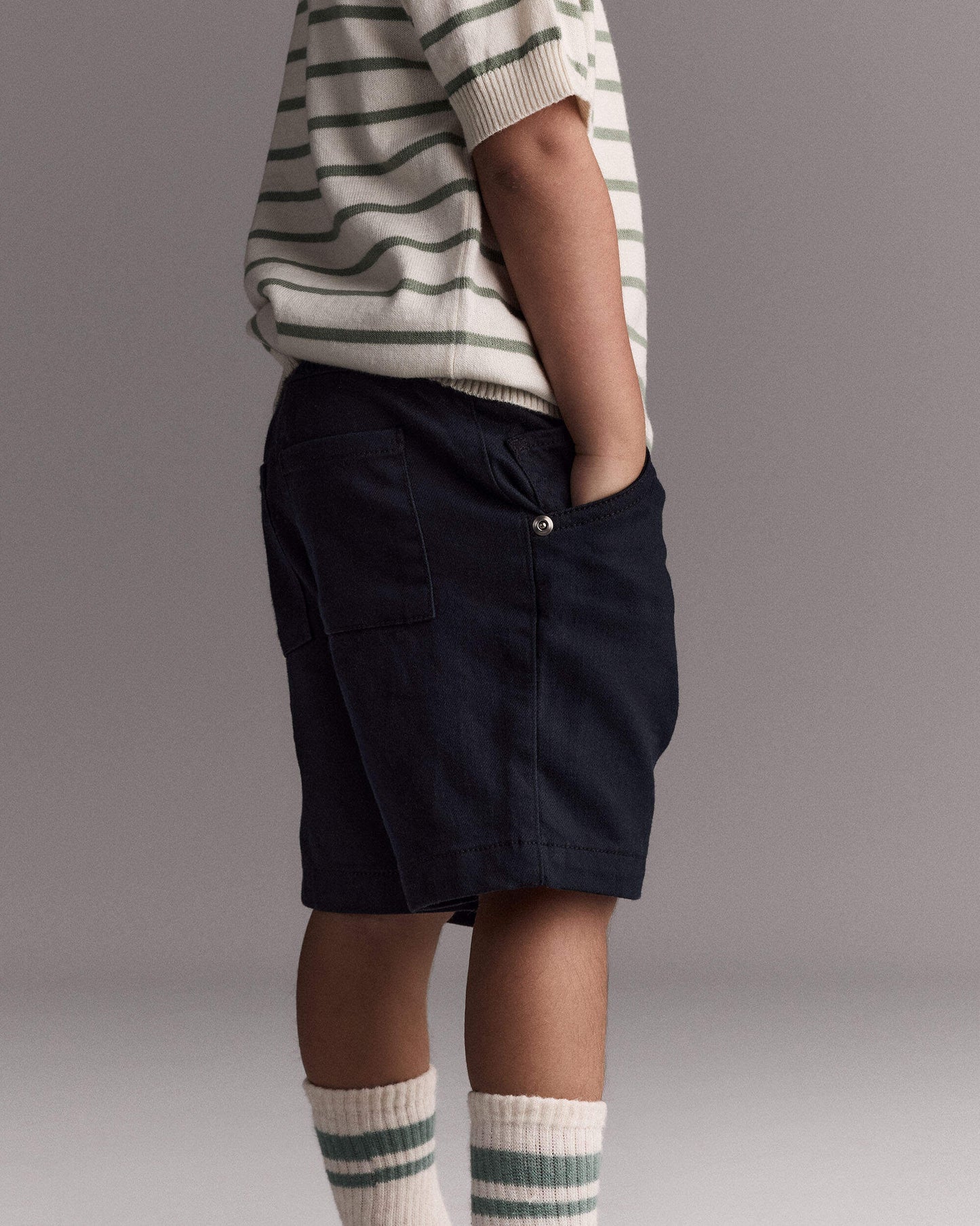 Toddler Boy Bermuda Shorts - Black