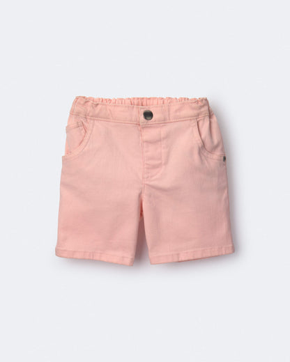 Toddler Girl Bermuda Shorts - Light Pink