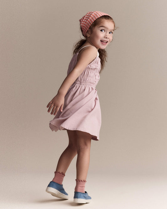 Toddler Girl Smocked Dress - Light Pink