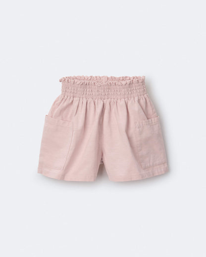 Toddler Girl Swing Shorts with Pockets - Light Pink