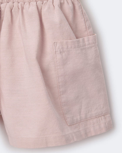 Toddler Girl Swing Shorts with Pockets - Light Pink