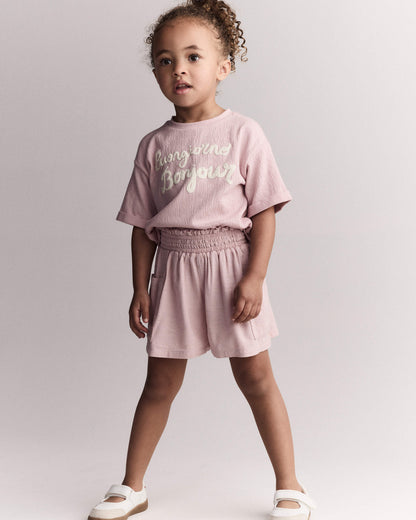 Toddler Girl Swing Shorts with Pockets - Light Pink