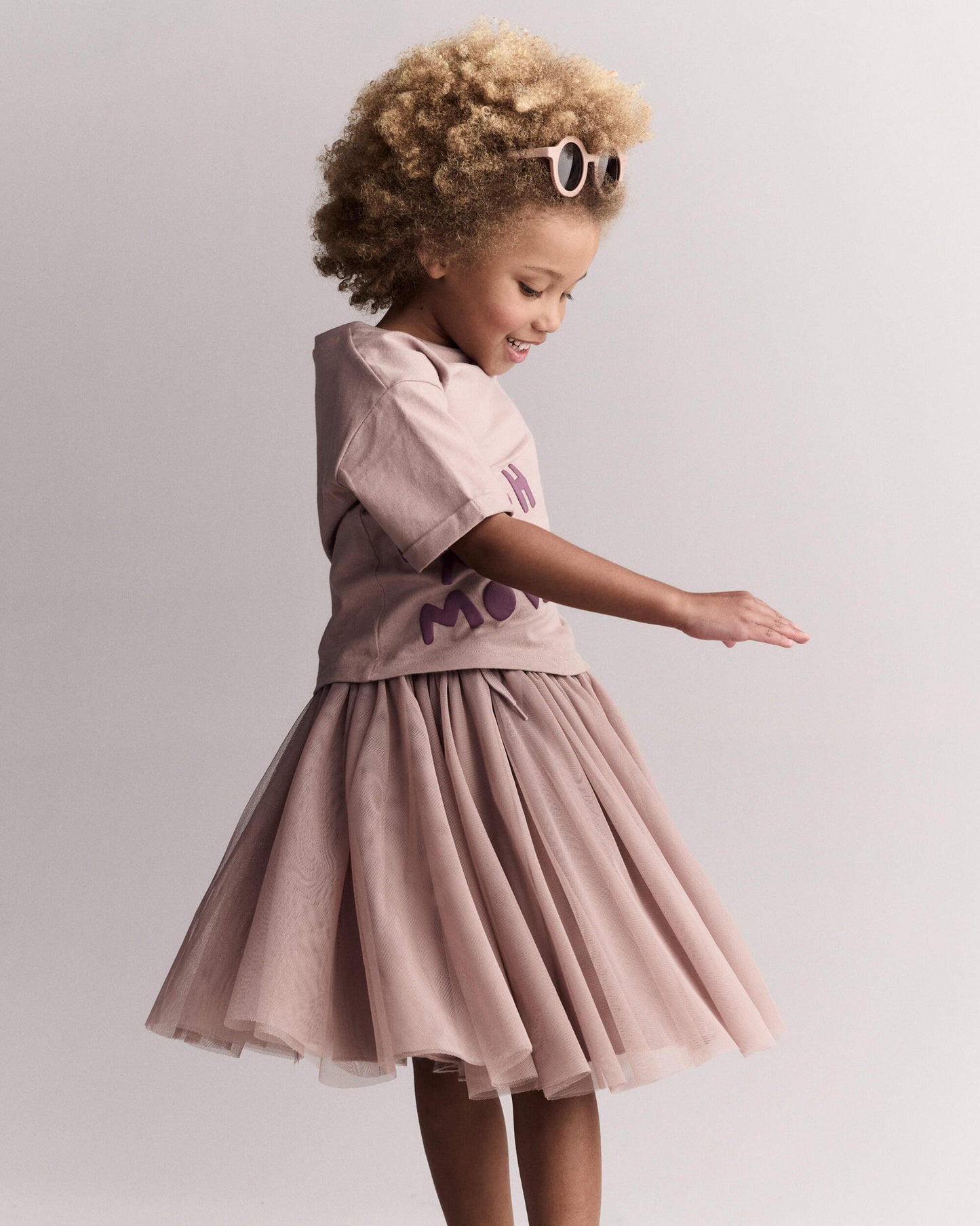 Toddler Girl Avenue Twirl™ Midi Skirt with Tulle - Light Pink