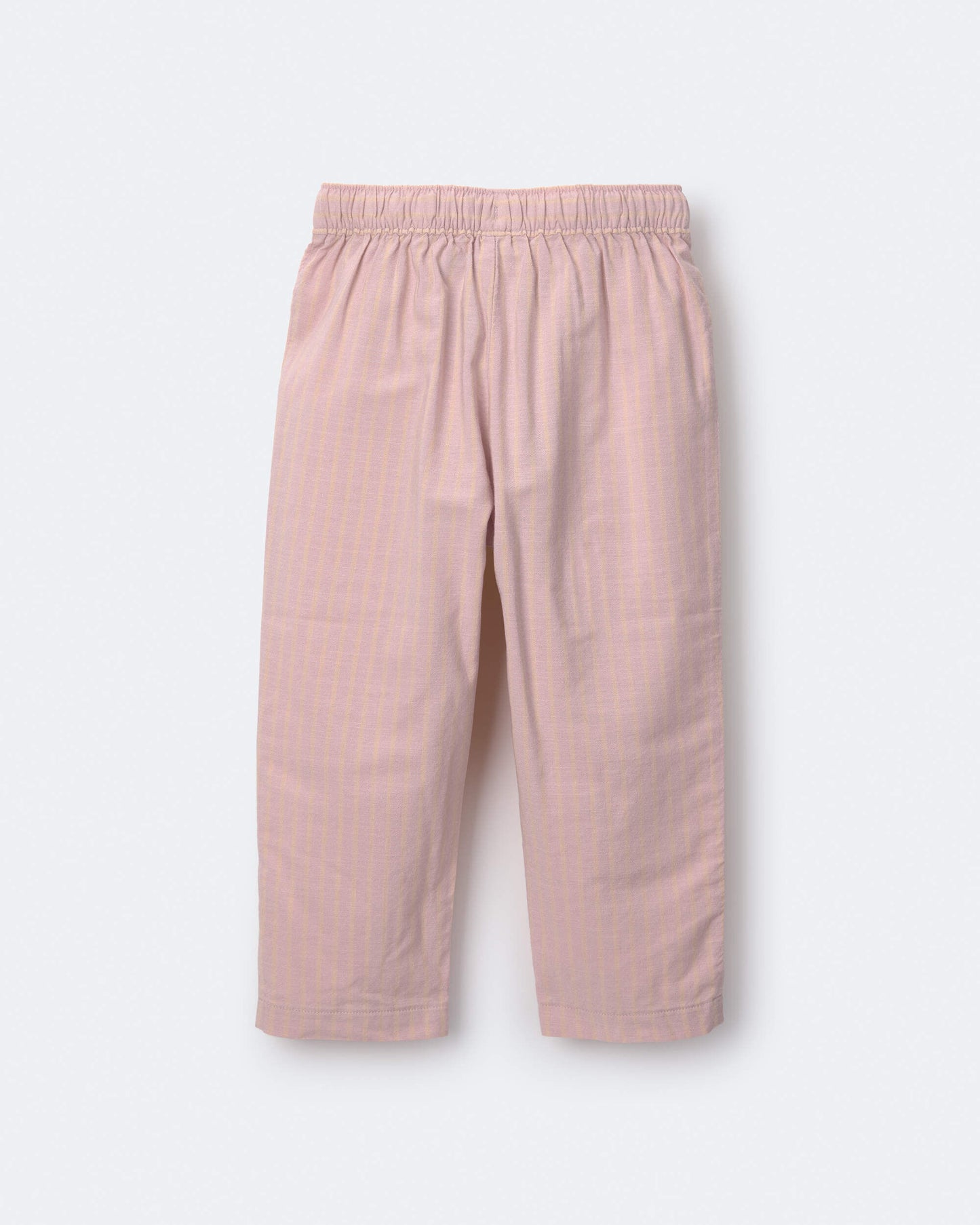 Toddler Girl Pocket Pant in Stripes - Light Pink