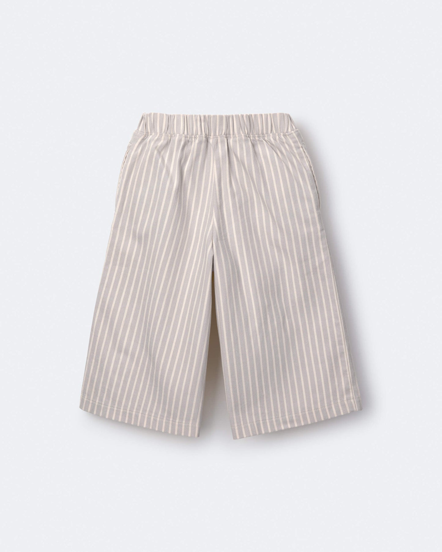Toddler Girl Sailor Pant in Stripes - Cream/Grey