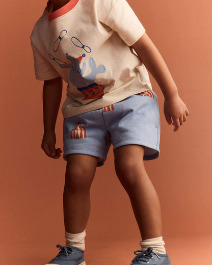 Toddler City Park™ Short in Big Top Print - Blue