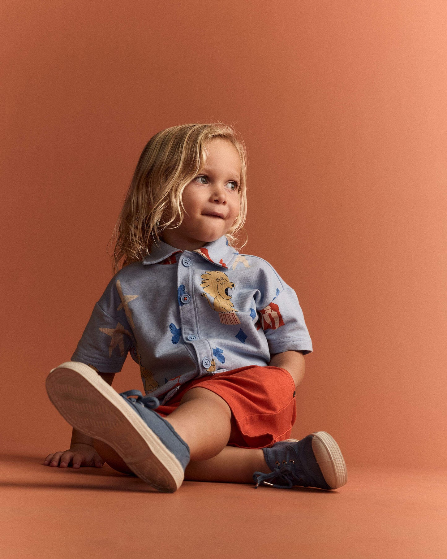 Toddler Bermuda Shorts - Orange