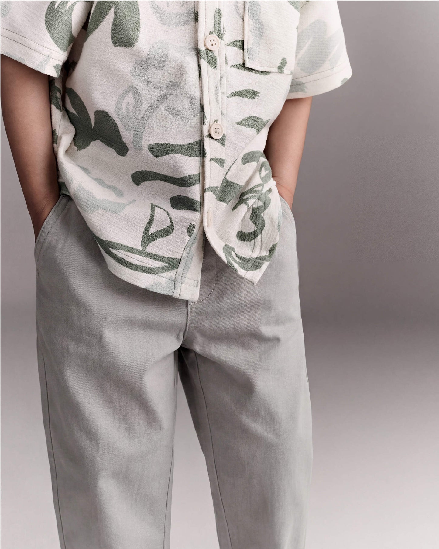 Toddler Boy Woven Pant - Grey