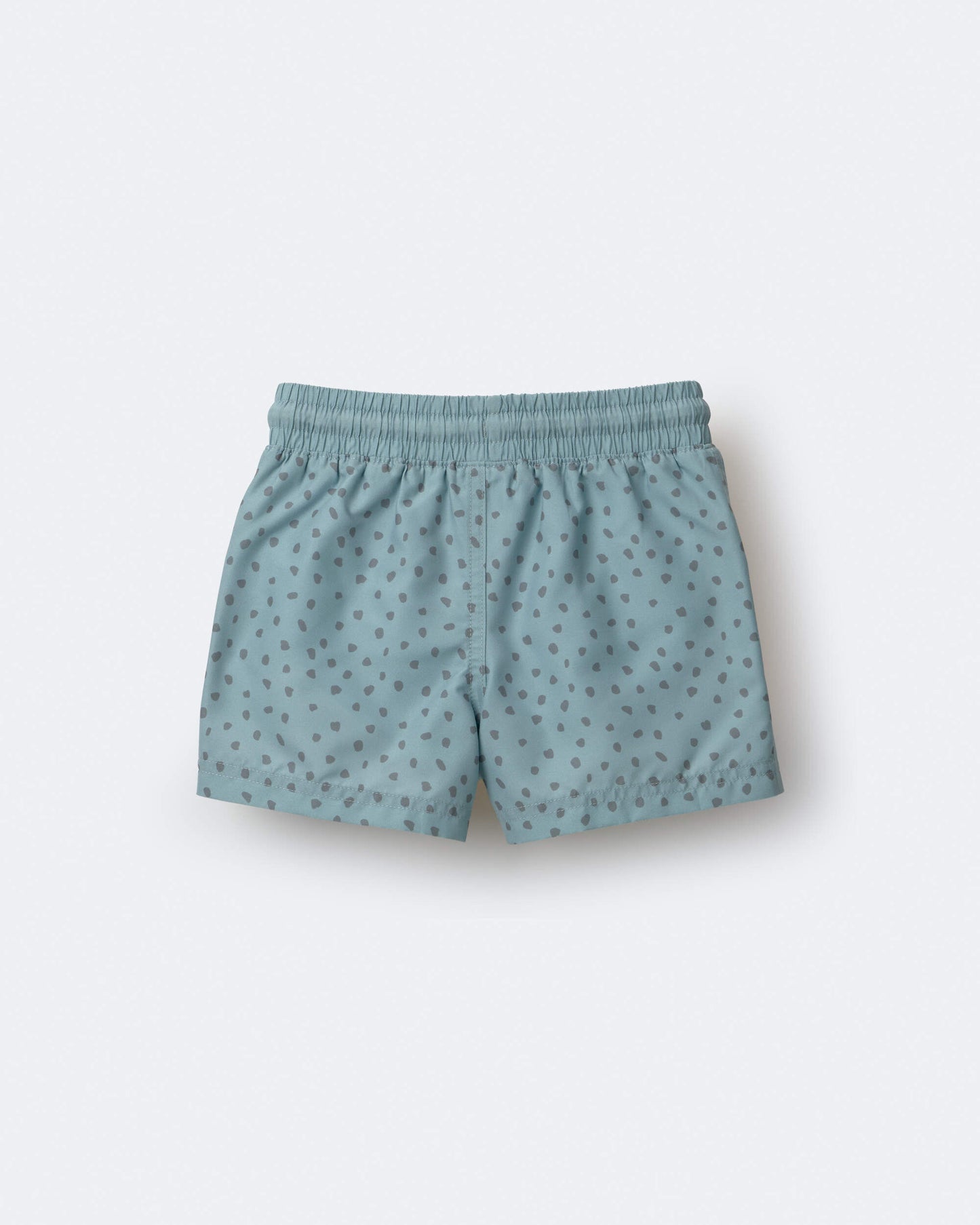 Toddler Boy Swim Trunk in Dot Print - Pale Blue