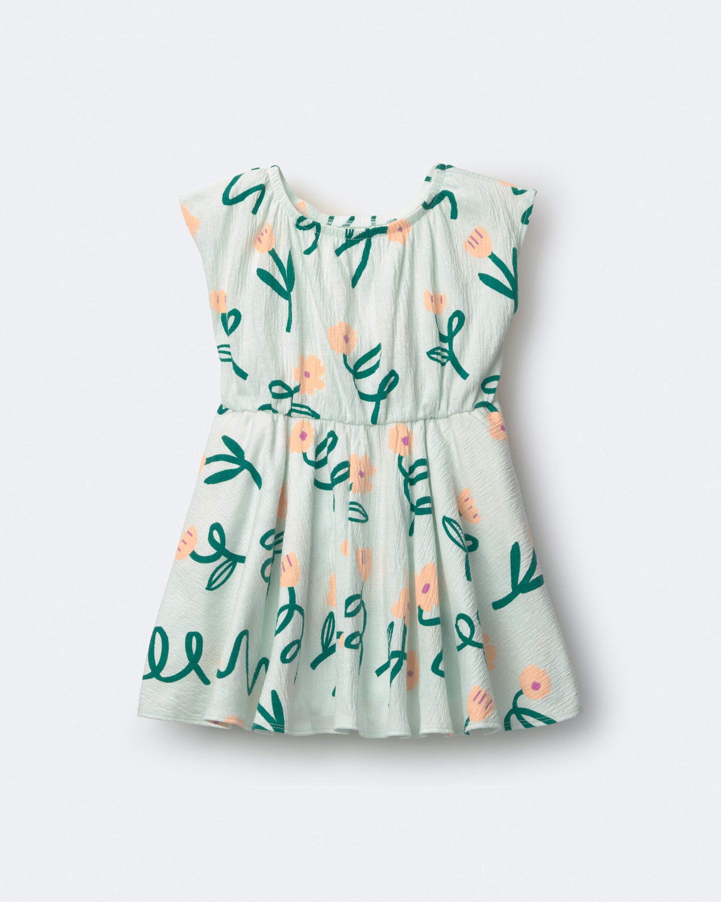 Toddler Girl Avenue Twirl™ Dress in Floral Print - Light Green