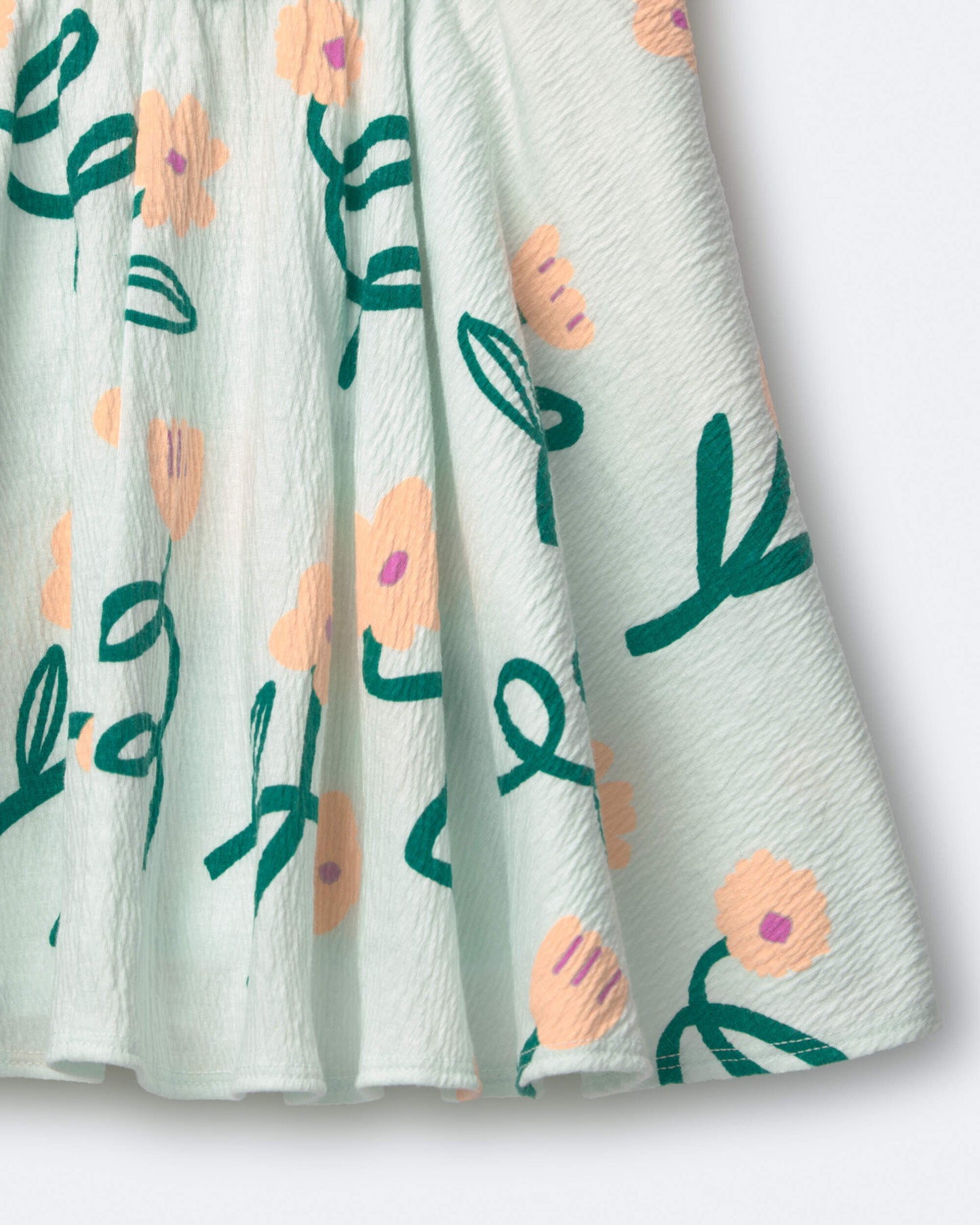 Toddler Girl Avenue Twirl™ Dress in Floral Print - Light Green
