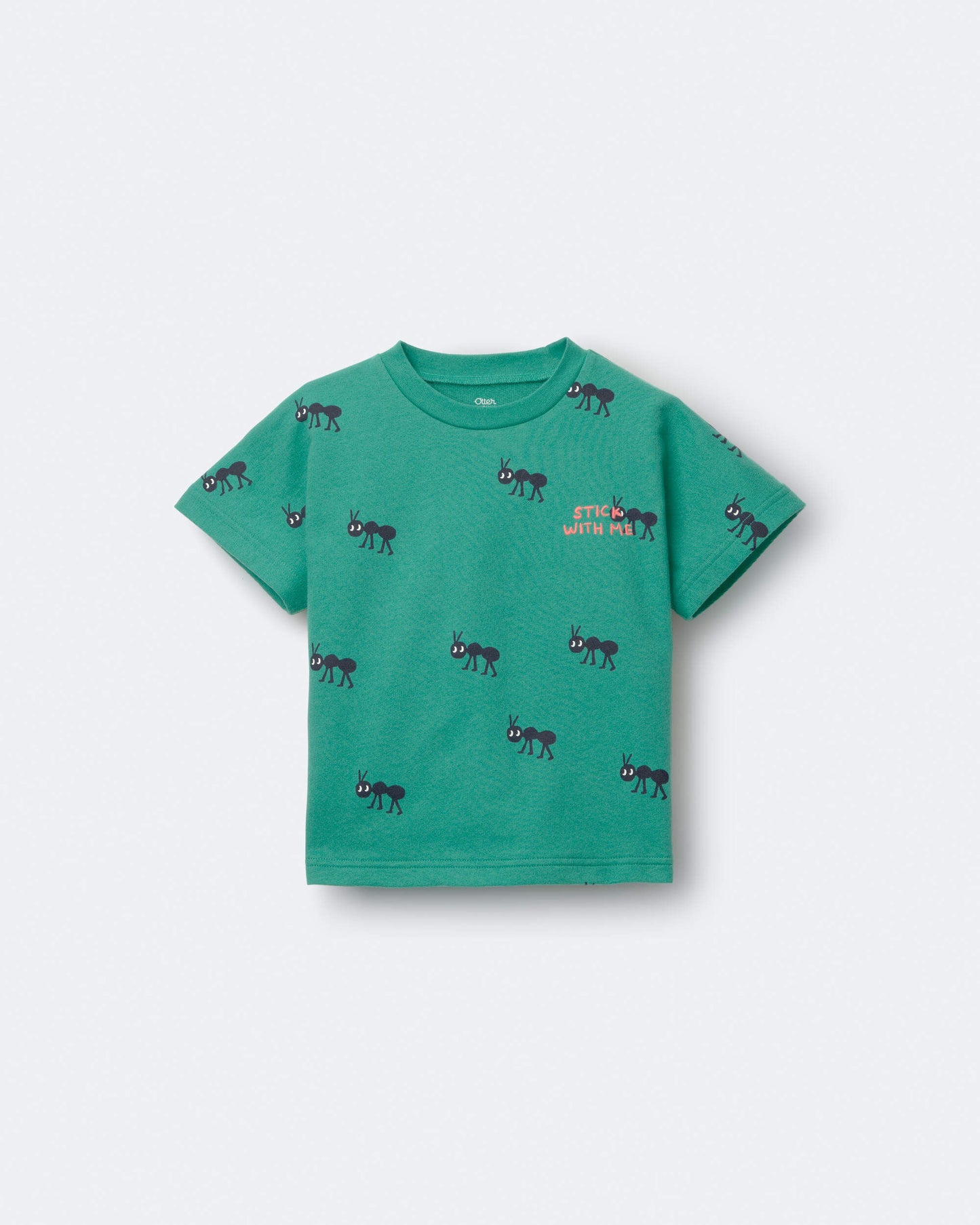Toddler Boy 'Stick With Me' Dolman Tee - Dark Green