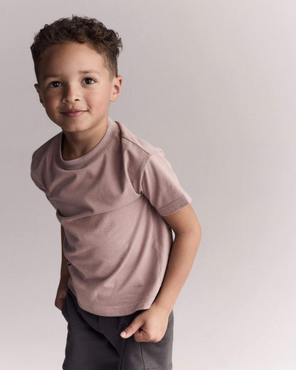 Toddler 'Good Mood' Relaxed Tee - Mauve