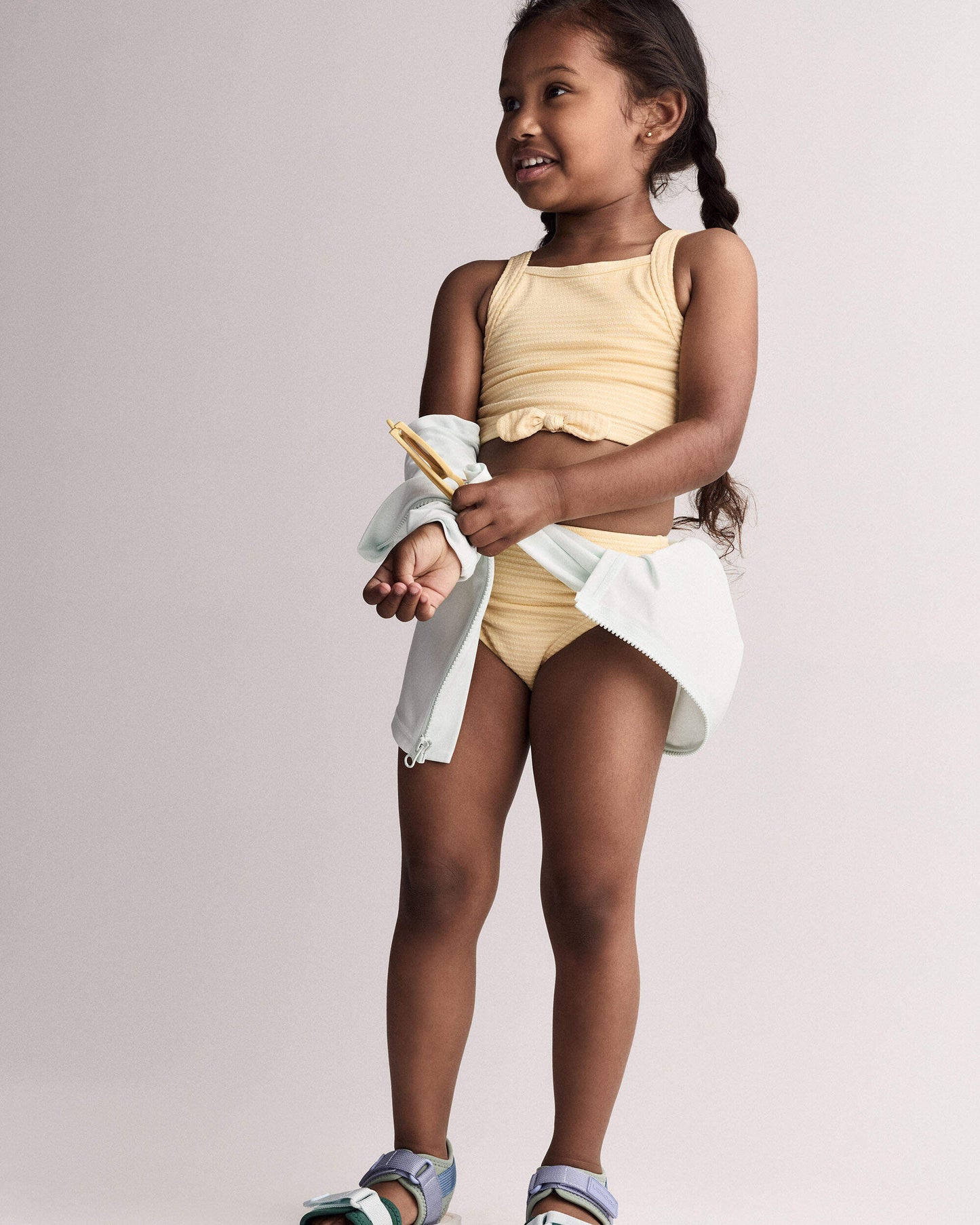 Toddler Girl Bow Tankini - Yellow
