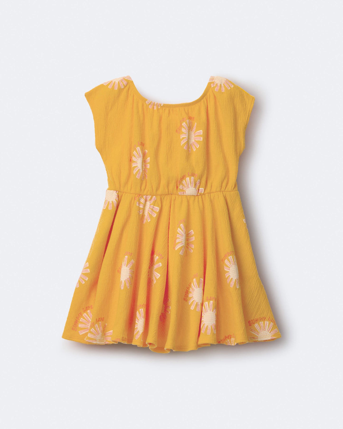 Toddler Girl Avenue Twirl™ Dress in Sunny Life Print - Golden Yellow
