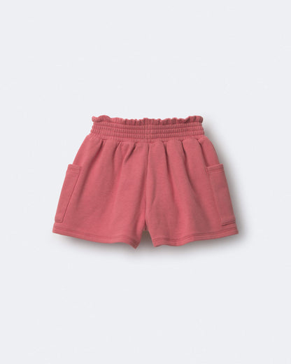 Toddler Girl Swing Shorts with Pockets - Rose