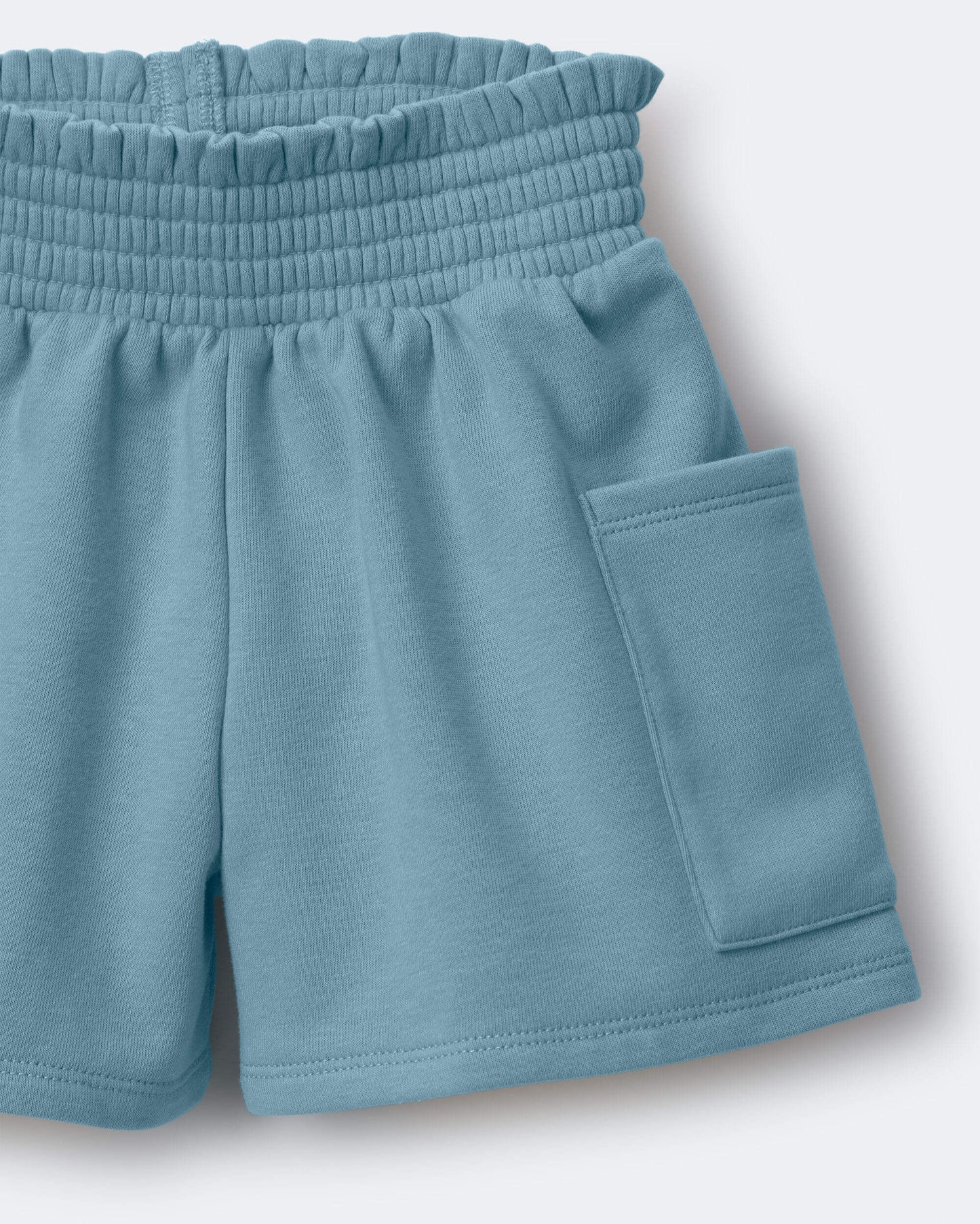 Toddler Girl Swing Shorts with Pockets - Light Blue