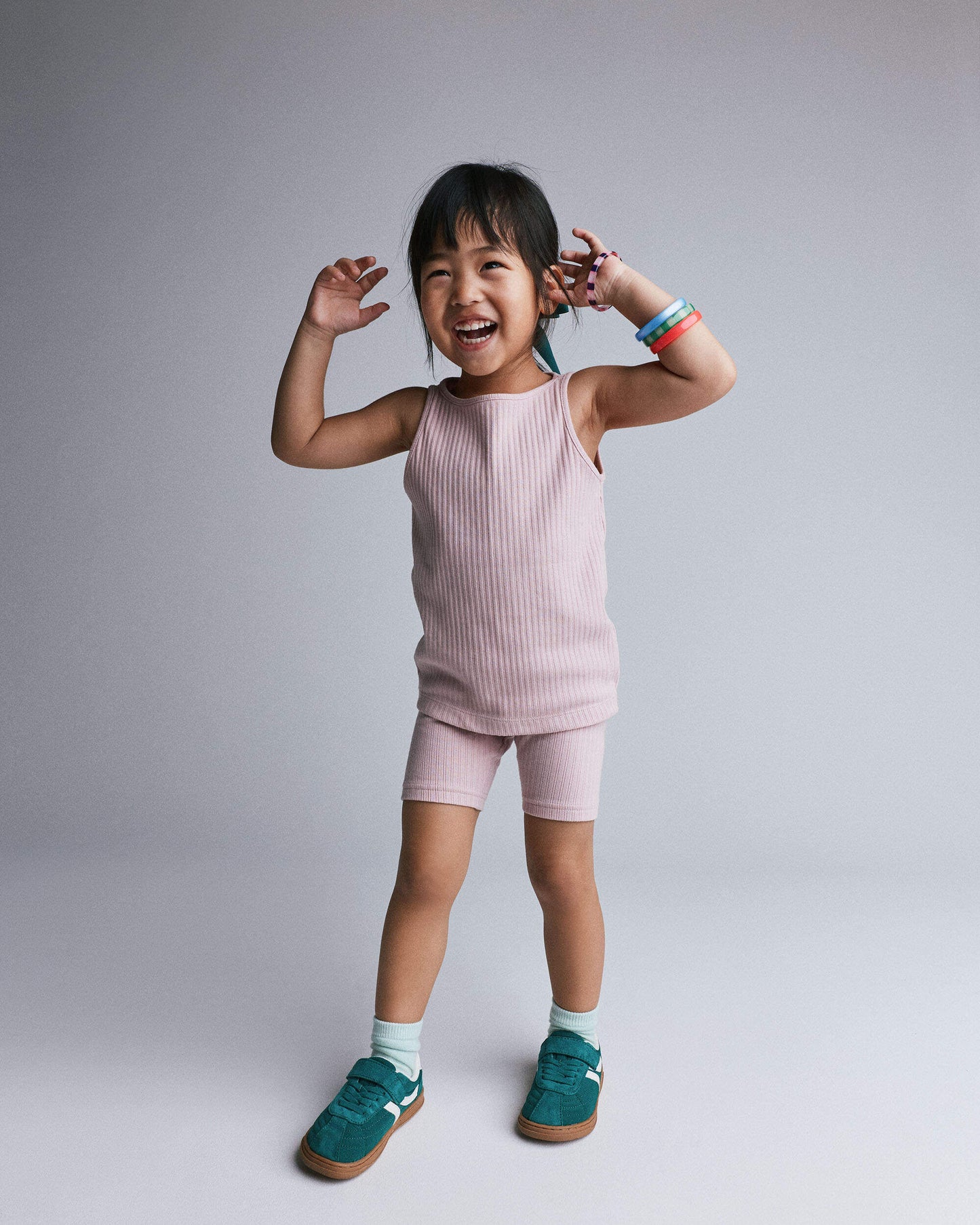 Toddler Girl Ribbed Playtime Tank Top - Light Pink