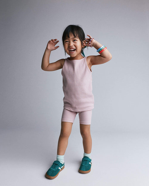 Toddler Girl Ribbed Playtime Tank Top - Light Pink