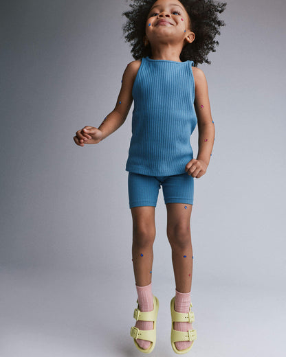 Toddler Girl Brooklyn Bike Shorts - Blue