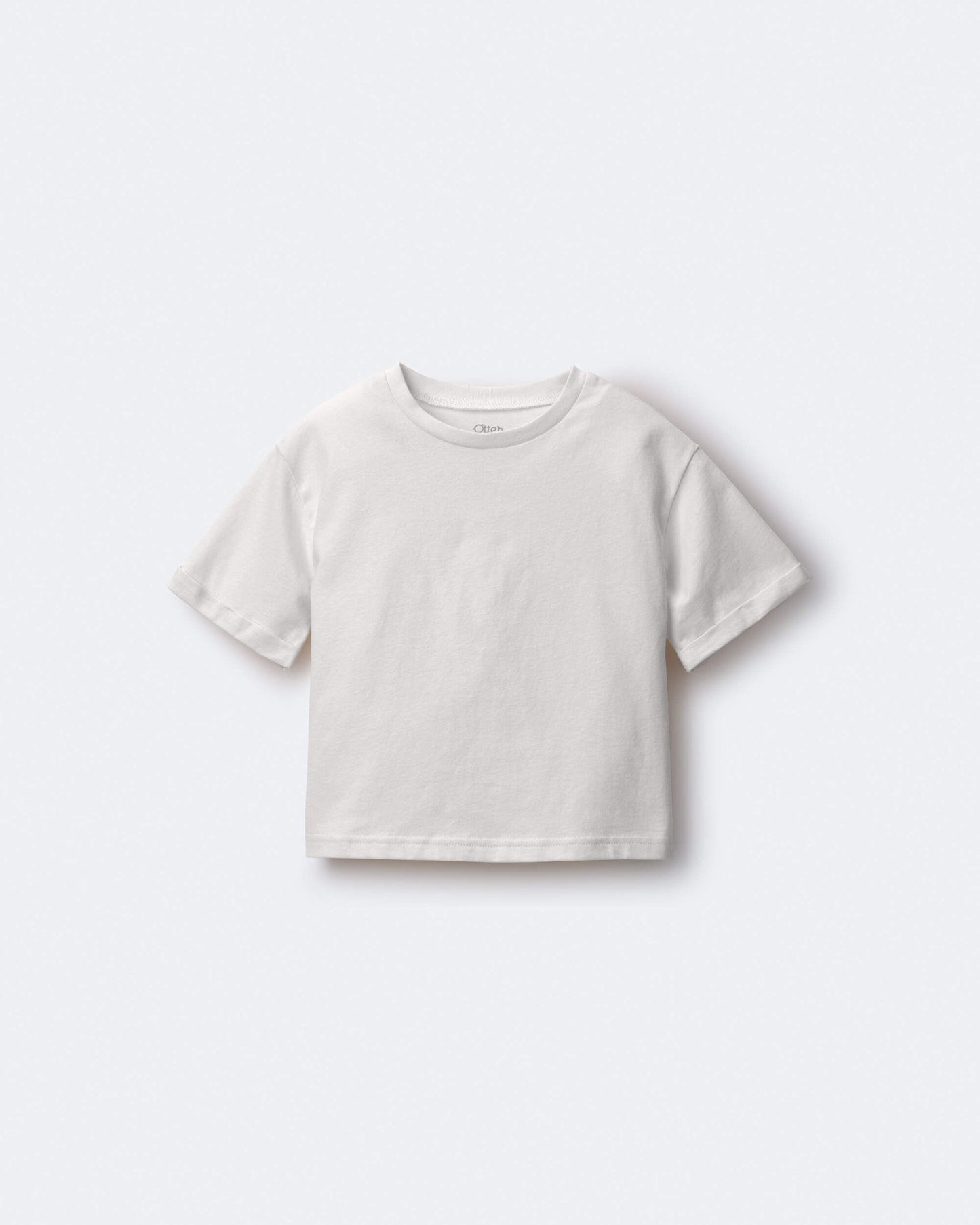 Toddler Rolled Cuff Tee - Cream