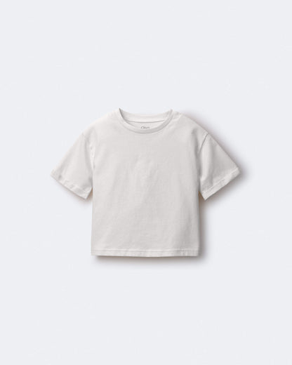 Toddler Rolled Cuff Tee - Cream