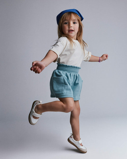 Toddler Rolled Cuff Tee - Cream