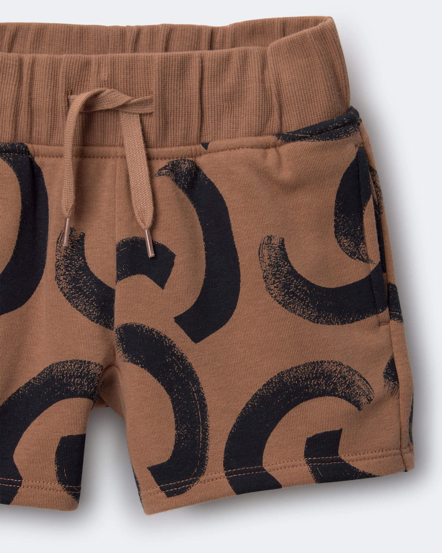 Toddler City Park™ Shorts in Abstract Print - Brown