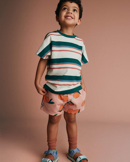 Toddler City Park™ Shorts in Clementine Grove Print - Light Pink