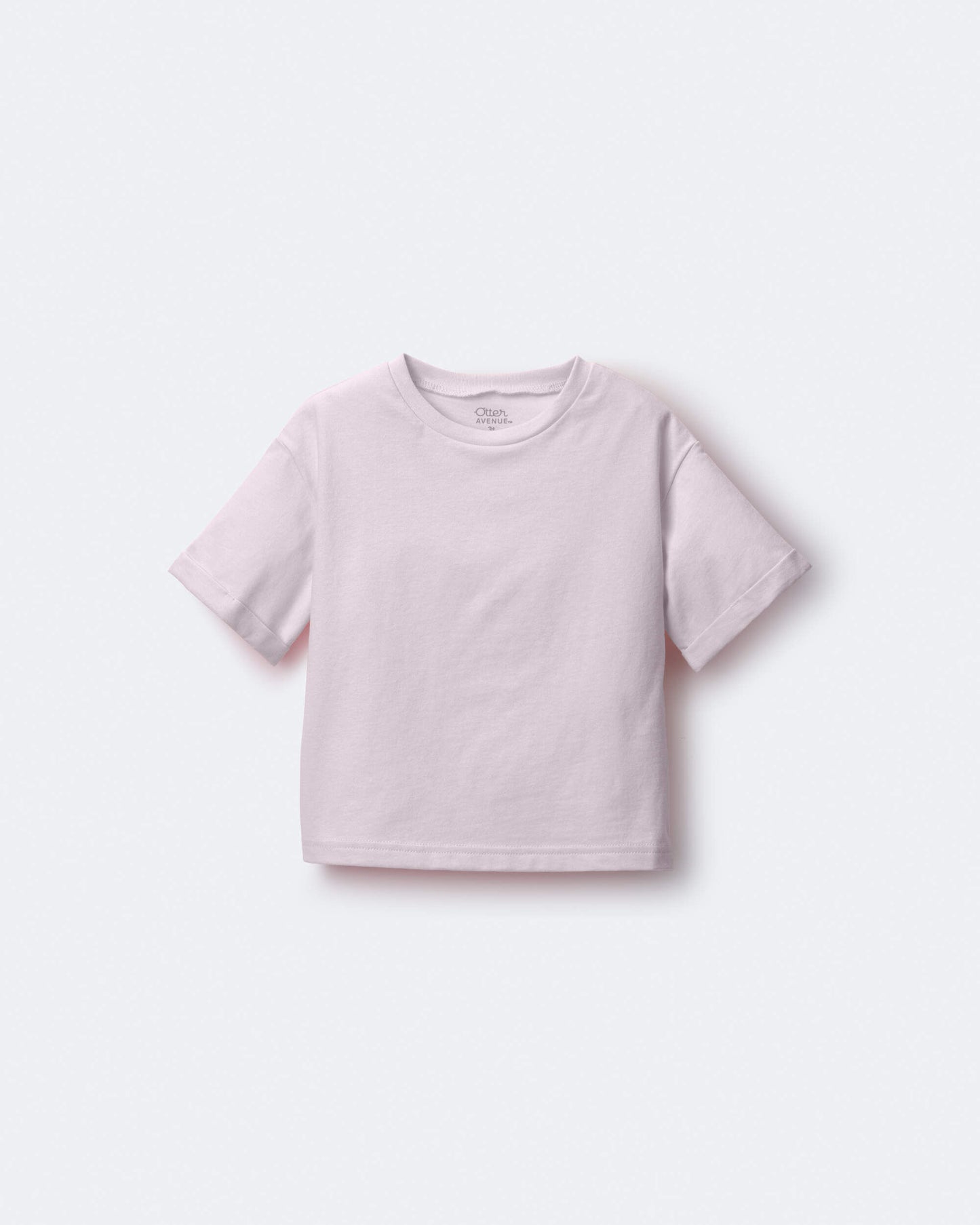 Toddler Rolled Cuff Tee - Light Pink