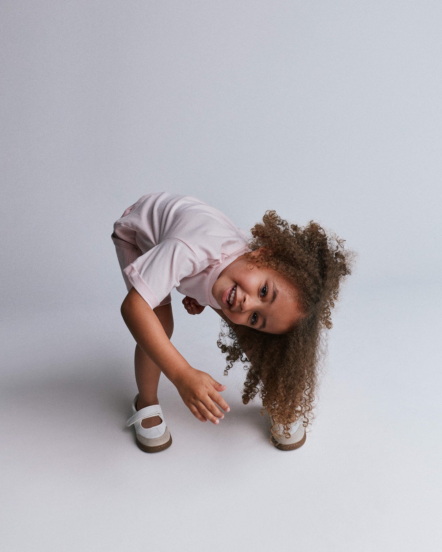 Toddler Rolled Cuff Tee - Light Pink