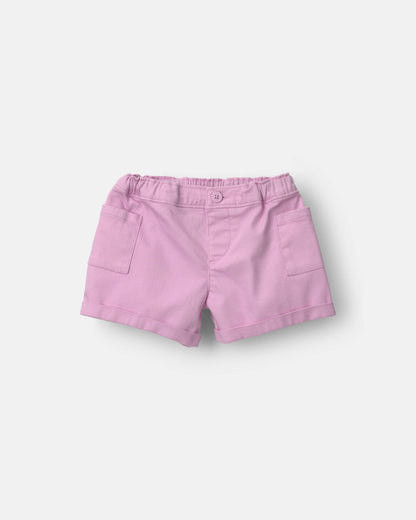 Toddler Girl Mom Shorts - Pink
